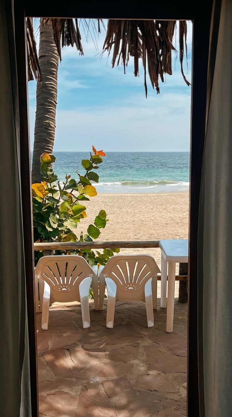 Balcón con vista al mar