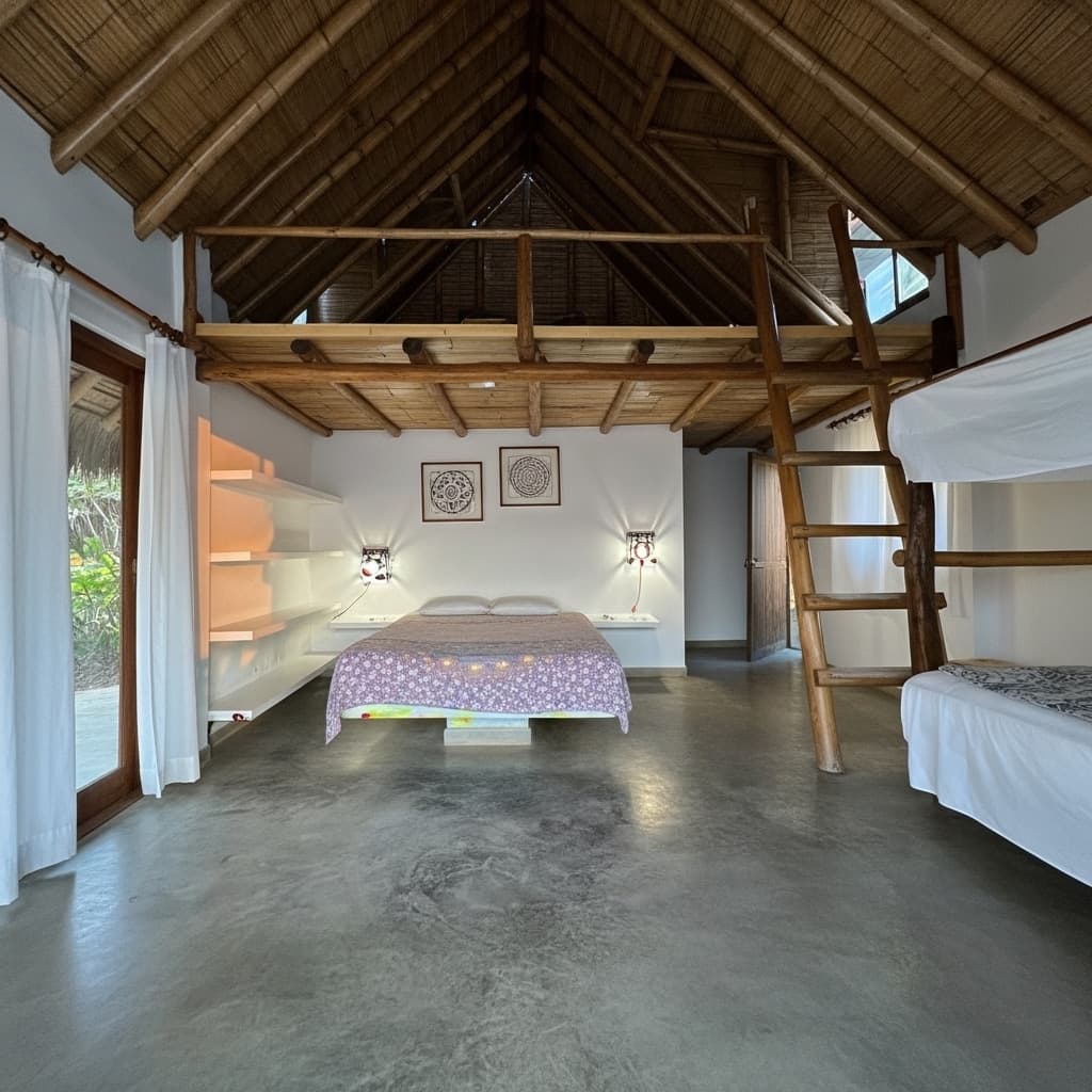 Interior del bungalow